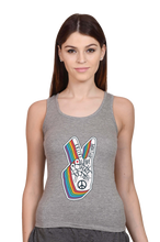 Load image into Gallery viewer, Peace Hand Gesture Sign - Women's Tank Top