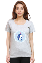 Load image into Gallery viewer, Unicorn Whale - Women's Round Neck Half Sleeve T-Shirt