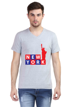 Load image into Gallery viewer, Liberty of New York - Men's V-Neck Half Sleeve T-Shirt