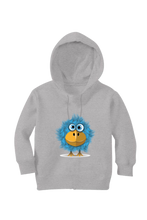 Load image into Gallery viewer, Big Eyed Blue Bird - Kid's Hooded SweatShirt