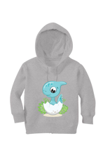 Load image into Gallery viewer, Baby Dinosaur Cute - Kid's Hooded SweatShirt