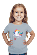 Load image into Gallery viewer, Be A Happy Unicorn - Kid's Round Neck Half Sleeve T-Shirt