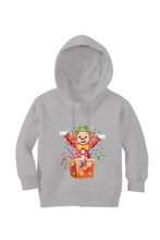 Load image into Gallery viewer, Clown Jumping out of the Box - Kid's Hooded SweatShirt