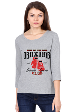 Load image into Gallery viewer, Boxing - Women's Round Neck Full Sleeve T-Shirt
