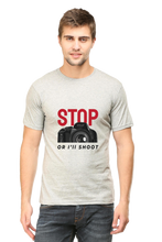 Load image into Gallery viewer, Stop Or I Will Shoot - Men's Round Neck Half Sleeve T-Shirt