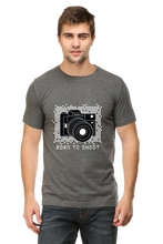 Load image into Gallery viewer, Born to Shoot - Men's Round Neck Half Sleeve T-Shirt