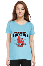 Load image into Gallery viewer, Boxing - Women's Round Neck Half Sleeve T-Shirt