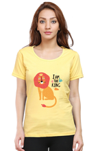 Load image into Gallery viewer, I Am the King - Women's Round Neck Half Sleeve T-Shirt