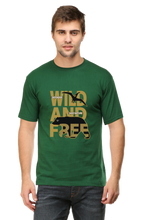 Load image into Gallery viewer, Wild And Free - Men's Round Neck Half Sleeve T-Shirt