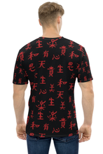 Load image into Gallery viewer, Alphabet Red - Men's All Over Printed Half Sleeve T-Shirt
