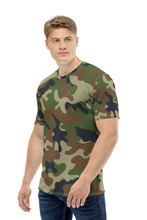 Load image into Gallery viewer, Army Camouflage Pattern - Men's All Over Printed Half Sleeve T-Shirt