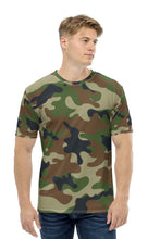 Load image into Gallery viewer, Army Camouflage Pattern - Men's All Over Printed Half Sleeve T-Shirt