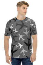Load image into Gallery viewer, Aviation Pattern - Men's All Over Printed Half Sleeve T-Shirt
