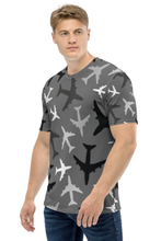 Load image into Gallery viewer, Aviation Pattern - Men's All Over Printed Half Sleeve T-Shirt