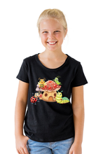 Load image into Gallery viewer, Funny Insects with Mushroom House - Kid's Round Neck Half Sleeve T-Shirt
