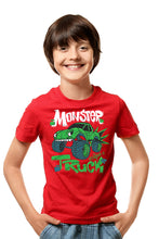 Load image into Gallery viewer, Green Monster Truck - Kid's Round Neck Half Sleeve T-Shirt