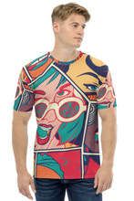 Load image into Gallery viewer, Hollywood Colours - Men's All Over Printed Half Sleeve T-Shirt
