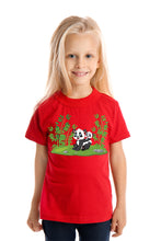 Load image into Gallery viewer, Mom and Baby Panda - Kid's Round Neck Half Sleeve T-Shirt