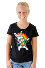 Load image into Gallery viewer, Rainbow Rabbit - Kid's Round Neck Half Sleeve T-Shirt