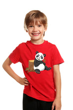 Load image into Gallery viewer, Surprised Panda - Kid's Round Neck Half Sleeve T-Shirt