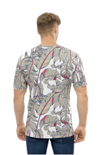 Load image into Gallery viewer, Tropical Plant Seamless Pattern - Men's All Over Printed Round Neck Half Sleeve T-Shirt