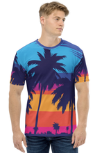 Load image into Gallery viewer, Vibrant Coco Pattern - Men's All Over Printed Half Sleeve T-Shirt