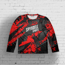 Load image into Gallery viewer, Crimson Velocity SPYNDELL Men&#39;s Riding Jersey
