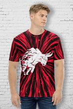 Load image into Gallery viewer, Blazing Bull - Men&#39;s All Over Printed Half Sleeve T-Shirt
