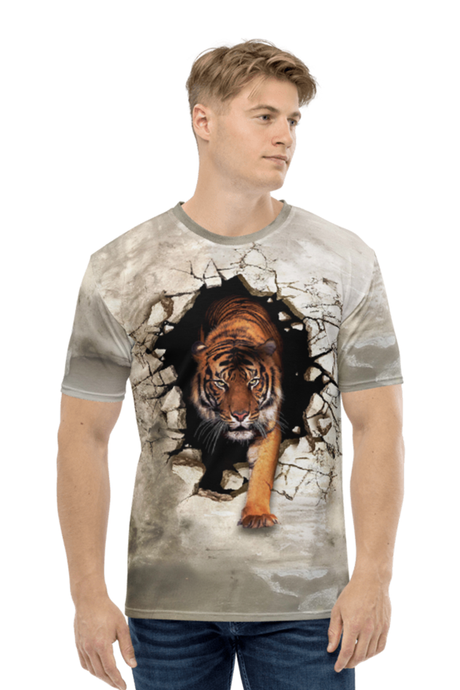 Breakthrough Tiger All Over Print Men's T-Shirt