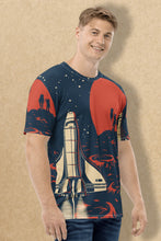 Load image into Gallery viewer, Celestial Trek - Men&#39;s All Over Printed Half Sleeve T-Shirt
