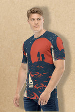 Load image into Gallery viewer, Celestial Trek - Men&#39;s All Over Printed Half Sleeve T-Shirt
