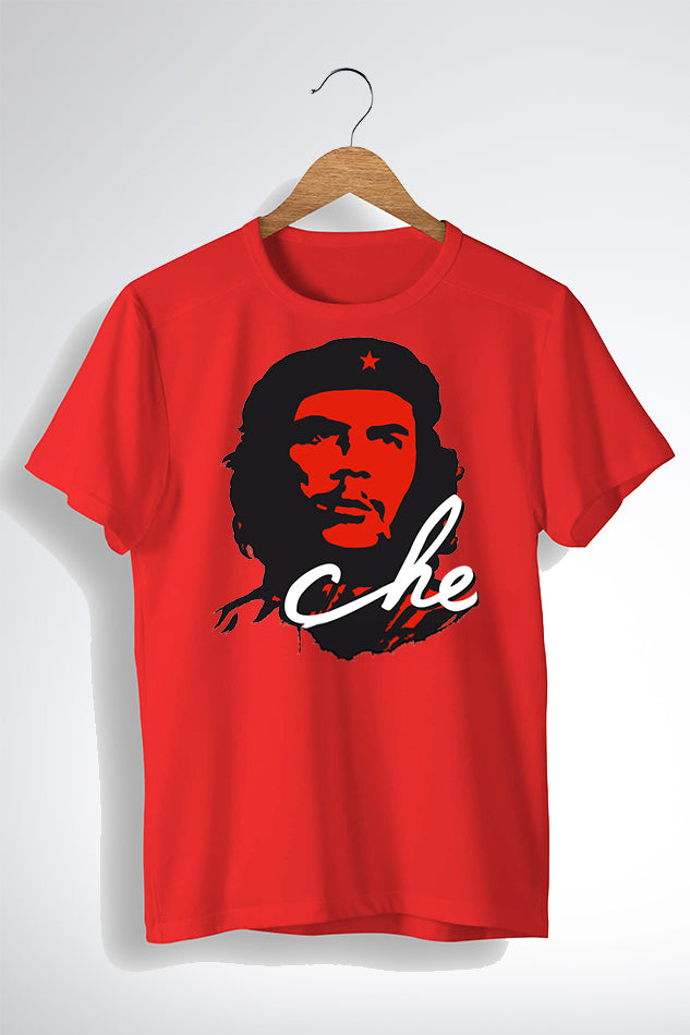 Che Guevara Red - Men's Round Neck Half Sleeve T-Shirt