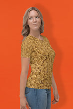 Load image into Gallery viewer, Coir Design Pattern - Women&#39;s All Over Printed Half Sleeve T-Shirt
