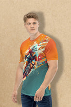 Load image into Gallery viewer, Colour Splash Cyclist - Men&#39;s All Over Printed Half Sleeve T-Shirt
