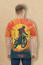 Load image into Gallery viewer, Enduro Sunset Thrill - Men&#39;s All Over Printed Half Sleeve T-Shirt
