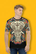 Load image into Gallery viewer, Elephant Coloured Pattern - Men&#39;s All Over Printed Half Sleeve T-Shirt
