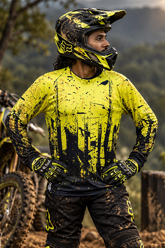 Neon Impact Riding Jersey for Hero XPulse 200, 210 & V-Strom 250