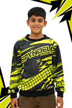 Load image into Gallery viewer, Neon Track Fury Kids Sports Sweatshirt
