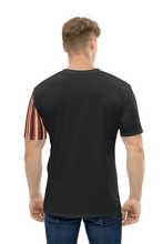 Load image into Gallery viewer, plain black back side Royal Gajraj men's t-shirt simple modern design
