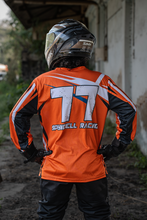 Load image into Gallery viewer, ShockWave Orange Men’s Riding Jersey
