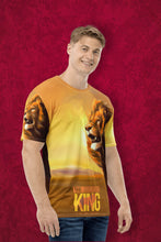 Load image into Gallery viewer, The King Of The Jungle - Men&#39;s All Over Printed Half Sleeve T-Shirt
