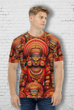 Load image into Gallery viewer, Theyyam Cultural Majesty - Men&#39;s All Over Printed Half Sleeve T-Shirt
