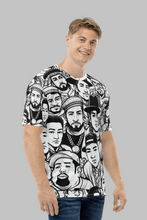 Load image into Gallery viewer, Urban Legends men's all over printed t-shirt back view hip hop street culture graphic print

