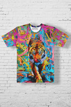 Load image into Gallery viewer, Vibrant Jungle King - Men&#39;s All Over Printed Half Sleeve T-Shirt
