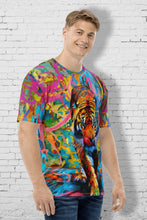 Load image into Gallery viewer, Vibrant Jungle King - Men&#39;s All Over Printed Half Sleeve T-Shirt
