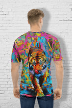 Load image into Gallery viewer, Vibrant Jungle King - Men&#39;s All Over Printed Half Sleeve T-Shirt
