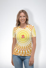 Load image into Gallery viewer, OM Design - Women&#39;s All Over Printed Half Sleeve T-Shirt
