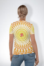 Load image into Gallery viewer, OM Design - Women&#39;s All Over Printed Half Sleeve T-Shirt
