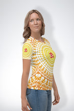 Load image into Gallery viewer, OM Design - Women&#39;s All Over Printed Half Sleeve T-Shirt
