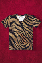 Load image into Gallery viewer, Tiger Skin Pattern - Women&#39;s All Over Printed Half Sleeve T-Shirt
